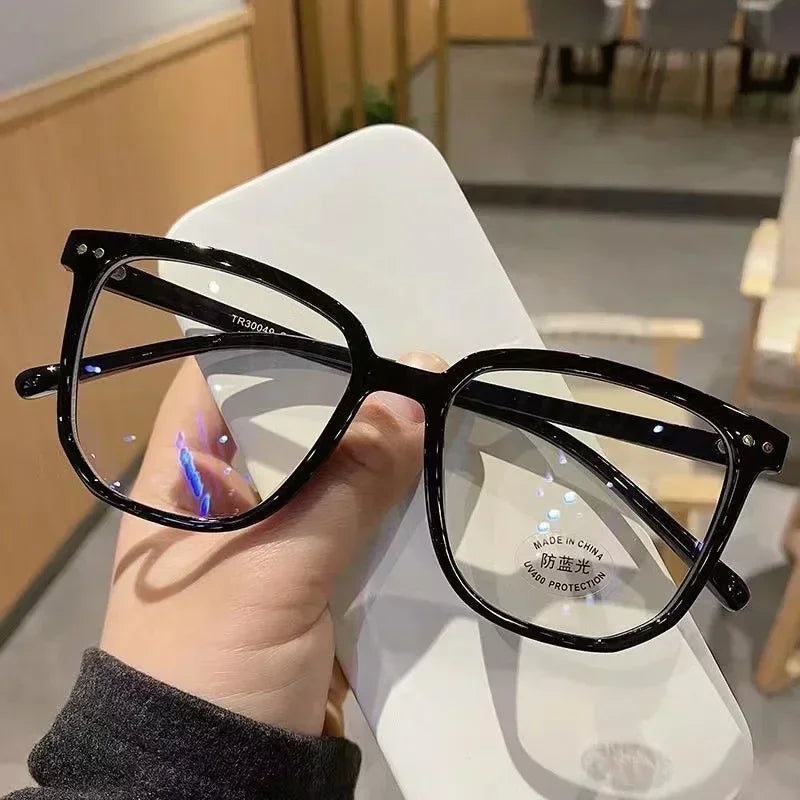 Vintage Transparent Computer Glasses Frame Women Men anti Blue Light Square Eyewear Blocking Glasses Optical Spectacle Eyeglass