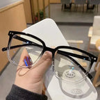 Vintage Transparent Computer Glasses Frame Women Men anti Blue Light Square Eyewear Blocking Glasses Optical Spectacle Eyeglass